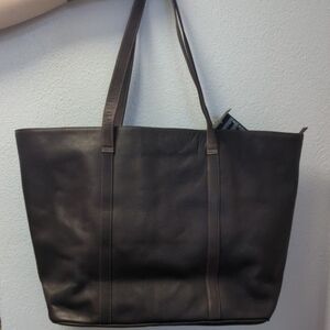 Latico Black Tote Bag Modern Minimalist Design